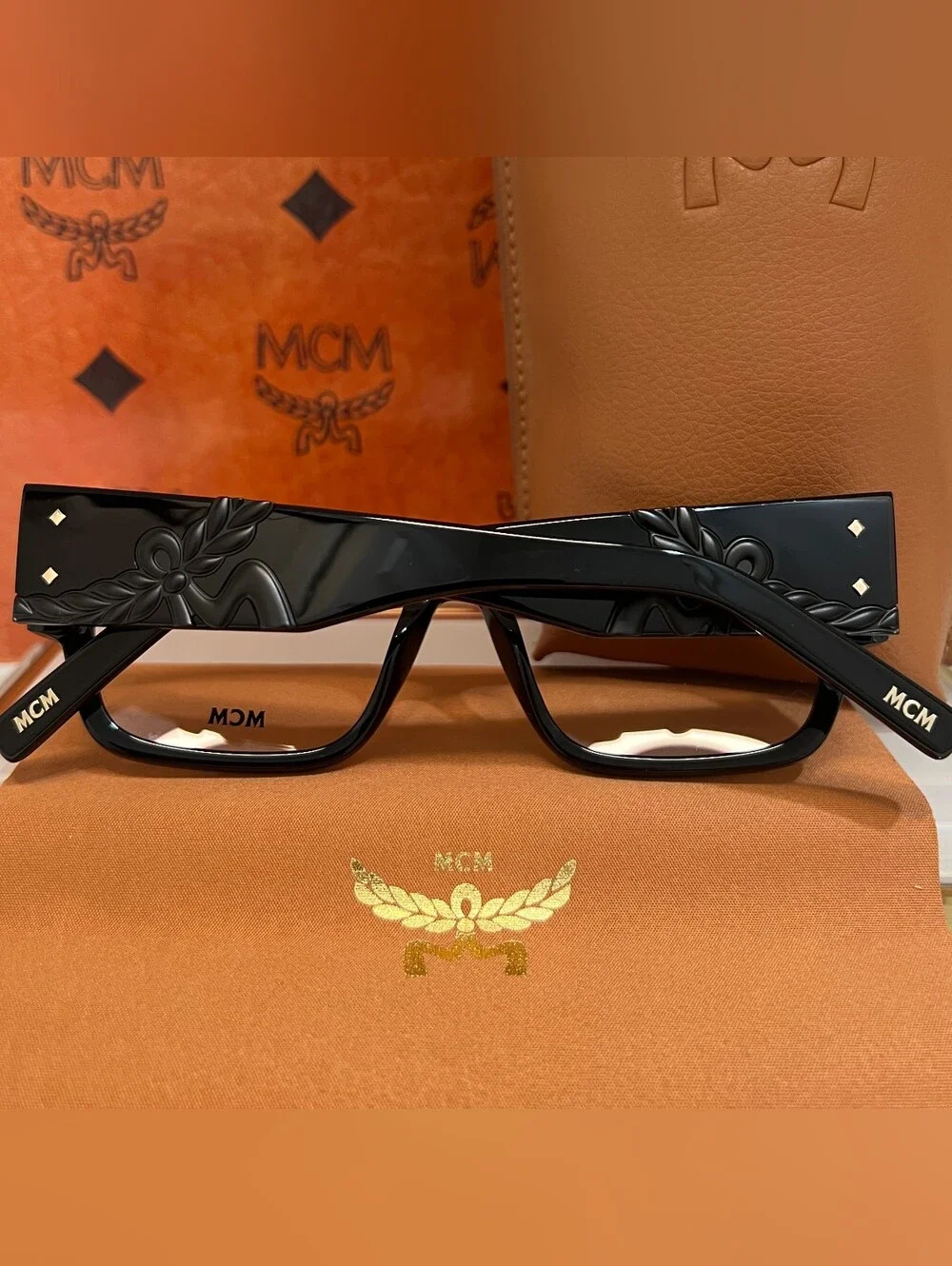 MCM MWS013 001 Black Square MCM Eyeglasses Frames